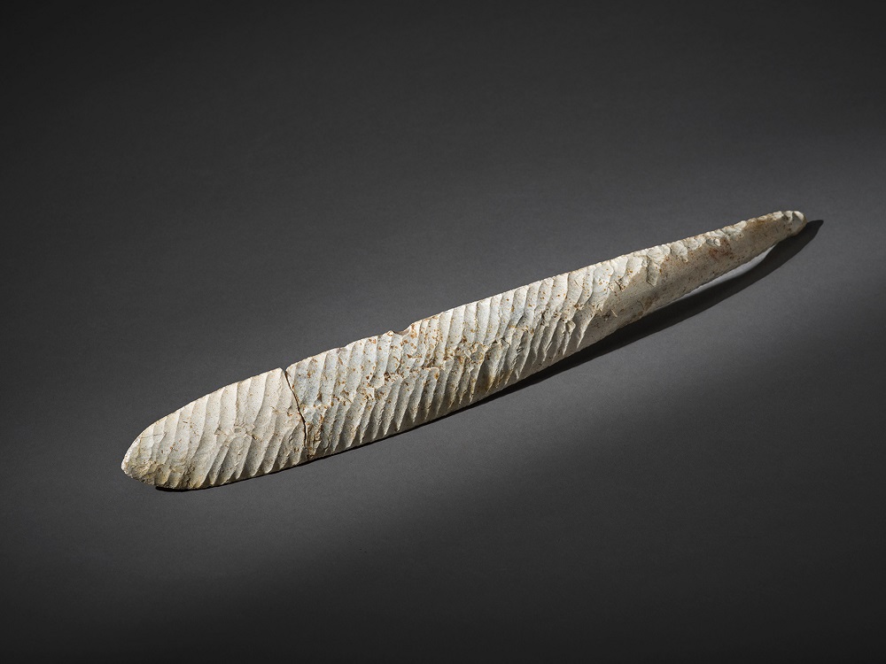 Lame de poignard en silex - Musée de Préhistoire du Quercy