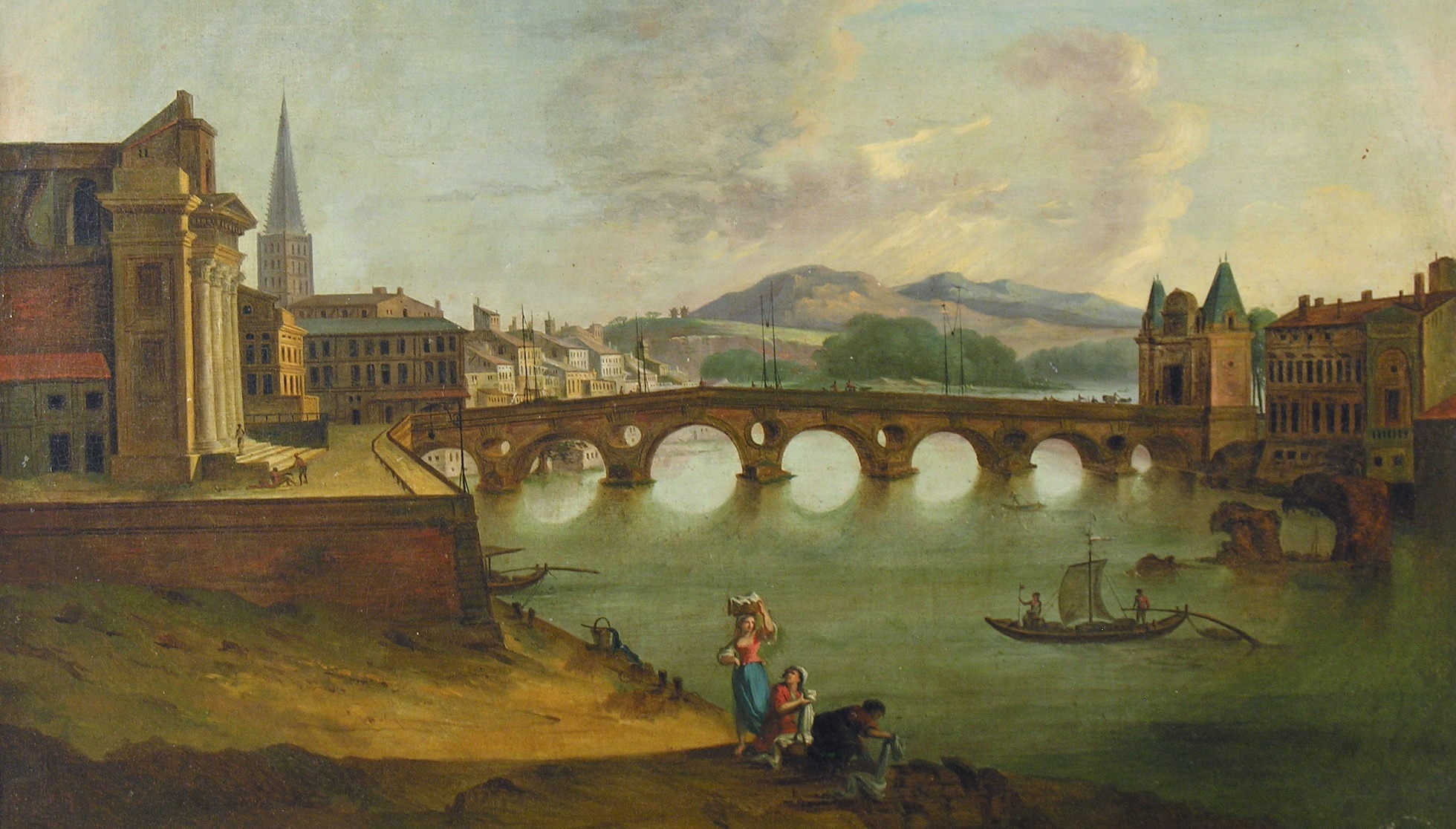 Le pont neuf à Toulouse - Pierre Wallaert - Musée du Vieux Toulouse