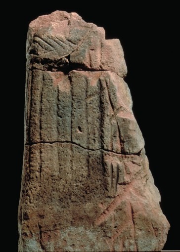 Statue-menhir, provenant de Nougras (Cne de Mounes-Prohencoux)