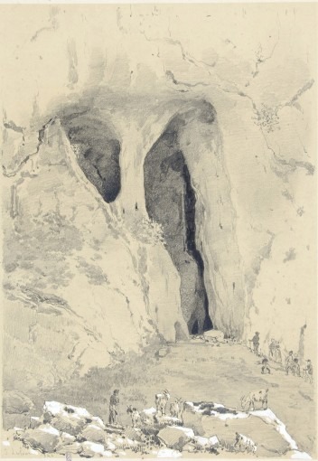 Entrée de la grotte de Troubat