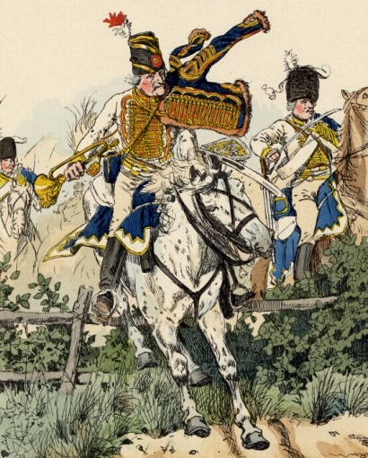 Trompette des hussards prussiens du régiment  von kölher