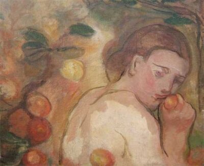Jeune femme à la pomme